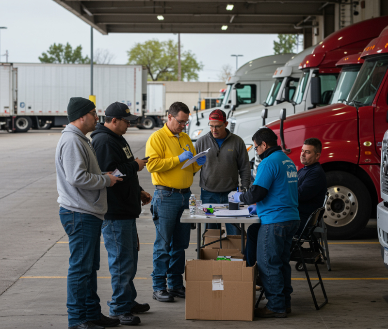 mobile DOT exams for trucking fleets in Orlando FL