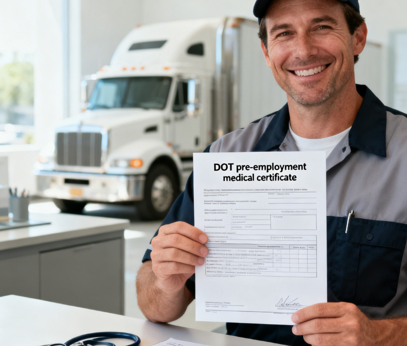 DOT Pre-Employment Certification appointment in Miami
